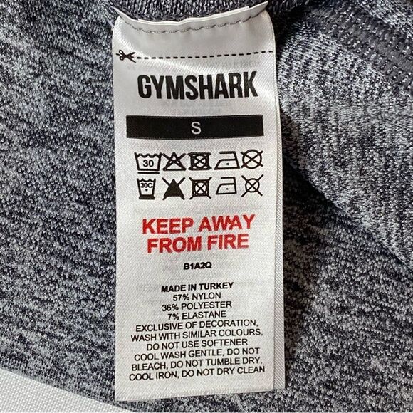 Gymshark Charcoal Flex High Waisted Leggings Size Small - Picture 10 of 14